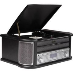 Denver MRD-51 Turntable Black - Retro Style, Superior Sound Quality, Perfect for Music Lovers!